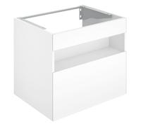 KEUCO STAGELINE Meuble sous-lavabo, 1 tiroir frontal, 650x625x490mm, 32852970000, Corps/Avant: Vulkanit décor mat / Vulkanit verre satiné