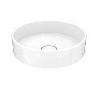 KEUCO STAGELINE Vasque à poser en céramique, ronde, 400mm, sans trou pour robinetterie, 32880310400, Couleur: Blanc