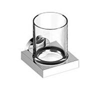 Keuco support verre 90 Edition 19050019000 complet avec verre cristal, chromé