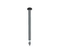 Keuco suspension au plafond Plan 14941070400 longueur 40 cm, acier inoxydable / gris noir
