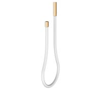 Tuyau en fonte KEUCO Universal 59996251851 1800mm, tuyau blanc , laiton brossé / blanc