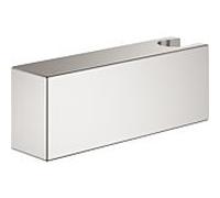 Keuco tuyau match0 59993070000 avec support mural, pour tuyau en fonte, finition en acier inoxydable