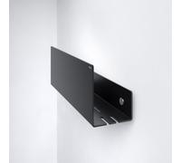 Tablette de douche KEUCO, amovible, à visser ou à coller, 24952370000, Couleur: Noir Mat