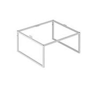 Keuco X-Line Bodengestell 33198300001 50x25x47cm, décor blanc mat, verre blanc clair