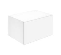 KEUCO X-LINE Buffet, 1 tiroir frontal, 650x400x490mm, 33125110000, Corps/Avant: Verre laqué anthracite mat soyeux/anthracite