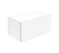 KEUCO X-LINE Buffet, 1 tiroir frontal, 800x400x490mm, 33126300000, Corps/Avant: Blanc décor mat / Blanc verre