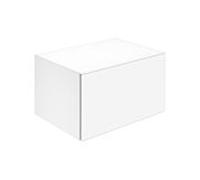 Keuco X-Line buffet 33125300000 65x40x49cm, décor blanc mat, verre blanc clair