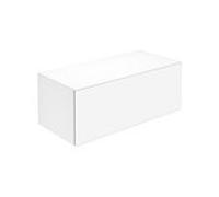 Keuco X-Line buffet 33127300000 100x40x49cm, décor blanc mat, verre blanc clair
