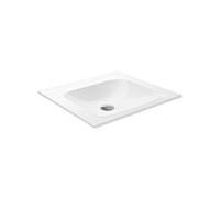 Keuco X-Line Céramique lavabo 33140315000 50,5x49,3cm, sans trou pour robinetterie ni débordement, blanc