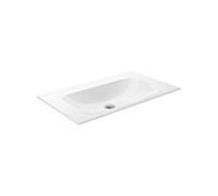 Keuco X-Line Céramique lavabo 33160318000 80,5x49,3cm, sans trou pour robinetterie ni débordement, blanc