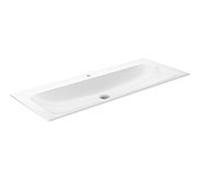 Keuco X-Line Céramique Lavabo 33180311201 120,8 x 2000 ,7 x 49,4 cm, trou pour robinet 2000 , avec système de vidage/trop-plein, blanc