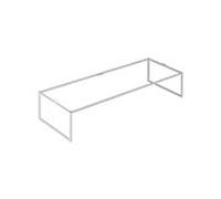 Keuco X-Line Bodengestell 33198290005 120x25x47cm, décor satin inox satiné verre inox
