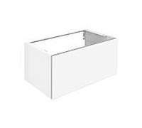 KEUCO X-LINE Meuble sous-lavabo, 1 tiroir frontal, 800x400x490mm, 33161290000, Corps/Avant: Laque Inox satinée / Verre Inox satiné