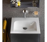KEUCO Lavabo encastré X-LINE 33130314600 céramique 46,5x1,7x38,3 cm sans trou pour robinet blanc
