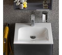 KEUCO Lavabo pour invités à encastrer X-LINE céramique 465x17x383 mm 1 trou blanc