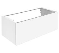 KEUCO X-LINE Meuble sous-lavabo, 1 tiroir frontal, 1000x400x490mm, 33171110000, Corps/Avant: Verre laqué anthracite mat soyeux/anthracite