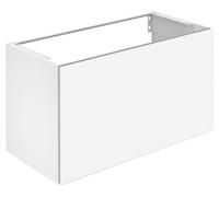 KEUCO X-LINE Meuble sous-lavabo, 1 tiroir frontal, 1000x605x490mm, 33172300000, Corps/Avant: Blanc décor mat / Blanc verre
