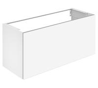 KEUCO X-LINE Meuble sous-lavabo, 1 tiroir frontal, 1200x605x490mm, 33182300000, Corps/Avant: Blanc décor mat / Blanc verre