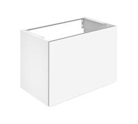 KEUCO X-LINE Meuble sous-lavabo, 1 tiroir frontal, 800x605x490mm, 33162300000, Corps/Avant: Blanc décor mat / Blanc verre