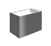 KEUCO X-LINE Meuble sous-lavabo, 1 tiroir frontal, 800x605x490mm, 33162110000, Corps/Avant: Verre laqué anthracite mat soyeux/anthracite