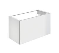 KEUCO Meuble sous-lavabo X-LINE 1 tiroir frontal 1000x605x490 mm Blanc décor mat/Blanc verre
