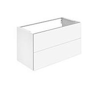 Keuco X-Line meuble sous vasque 33173140000 finition satinée truffe, verre clair truffe, 100x60,5x49cm, 2 tiroirs