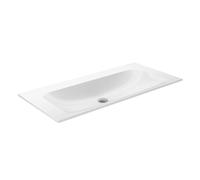KEUCO Lavabo à encastrer X-LINE céramique 1007x17x494 mm sans trou pour robinet blanc 33170311000