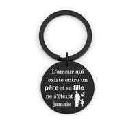 kEUkunHA Cadeau Fete Des Peres Cadeaux Papa Cadeau Fête Des Pères Anniversaire Merci Saint Valentin Cadeaux Noel Halloween Paques Petits Avent Original Utile Porte Clef pour Meilleure Papa