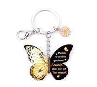 kEUkunHA Cadeau Inspirant Motivation Cadeaux D'inspiration Cadeau Original Et Inspirant Inspirantes Idées Acrylique Porte Clef Original pour Papa Tonton Amie Maitresse Beau Papa Collegue Copain