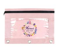 kEUkunHA Cadeau Maitresse D'école Cadeaux Atsem Maitresse D'école Fin D'année Merci Fete des Meres Cadeaux Noel Saint Valentin Petits Avent Trousse à Crayons pour Classeur à 3 Anneaux pour Maitresse