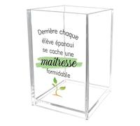 kEUkunHA Cadeau Maitresse D'école Cadeaux Merci Maitresse D'école Fin D'année Cadeau Atsem Maternelle Cadeaux Anniversaire Paques Noel Halloween Saint Valentin Original Pot A Crayon pour Maitresse