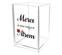 kEUkunHA Cadeau Maitresse Merci D'école Cadeaux Maitresse D'école Fin D'année Cadeau Fete Des Meres Cadeaux Anniversaire Noel Halloween Saint Valentin Paques Original Pot A Crayon pour Maitresse