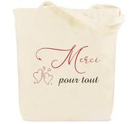kEUkunHA Merci Maitresse Cadeau Idées Tote Bag Cadeau Merci Original pour Maman Papa Mamie Papi Belle Mere Beau Pere Tonton Tata Parrain Marraine Ami Maitresse Soeur Medecin Infirmière Collegue