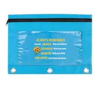 kEUkunHA Soutien émotionnel Affirmation Positive Affirmation Thoughtful Inspiration Spirituelle Motivation Sentimentale Trousse à crayons pour classeur à 3 anneaux Fiers de vous deuil Cadeau pour