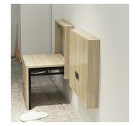 KEuLen Banc à Chaussures Mural Pliable - Tabouret d'entrée Peu encombrant avec charnières à Fermeture Douce, Options Multicolores(B)