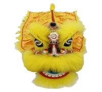KEuLen Costume de Danse du Lion,Costume de Danse de Lion, Accessoires de spectacle folklorique traditionnel de danse du dragon chinoise, artisanat de danse du lion(Yellow)