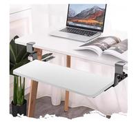 KEuLen Plateau de Clavier, Plateau D'extension de Bureau, Plateau de Clavier Ergonomique, Support d'accoudoir for Clavier d'ordinateur, for Bureau(White,30"/75cm)