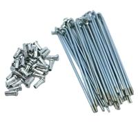 KEuLen Rayons de Vélo, Rayon Vélo, Lot de 37 Rayons de vélo électrique de 2,5 mm de diamètre et 56 à 240 mm de Longueur avec écrous(200mm)