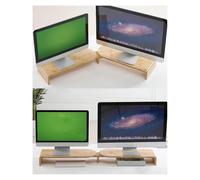 KEuLen Support de Moniteur d'angle. Support d'angle for écran, Organiseur de Bureau en Bois, étagère for Ordinateur, Support for Ordinateur Portable/imprimante/PC(9cm/3.5in Height)