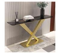 KEuLen Table Console, Console Meuble, Table Console Peu encombrante for entrée ou Couloir étroit, avec étagère de Rangement, idéale for Un Hall d'entrée ou Un Salon.(Black a,80cm/31.5in)
