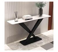 KEuLen Table Console, Console Meuble, Table Console Peu encombrante for entrée ou Couloir étroit, avec étagère de Rangement, idéale for Un Hall d'entrée ou Un Salon.(White B,80cm/31.5in)