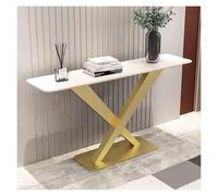 KEuLen Table Console, Console Meuble, Table Console Peu encombrante for entrée ou Couloir étroit, avec étagère de Rangement, idéale for Un Hall d'entrée ou Un Salon.(White a,80cm/31.5in)