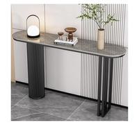 KEuLen Table Console, Table D'entrée, Table d'entrée avec piètement en métal, à Placer derrière Un canapé, dans Un Couloir, Une entrée ou Un Salon.(Black B,120cm/47.2")