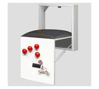 KEuLen Tabouret Pliant Mural Multifonctionnel avec Panneau Artistique et Coussin Doux for entrée, Camping-Car et Plus Encore(R,Without armrest)