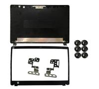 KEUQIXMR Compatible for Aspire 3 A315-42 A315-42G A315-54 A315-54K A315-56 N19C1, Nouveau Couvercle arrière, Coque supérieure for Ordinateur Portable LCD, arrière/charnière Avant(Black A B H Screw)