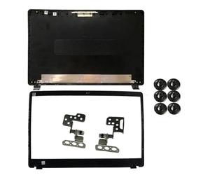 KEUQIXMR Compatible for Aspire 3 A315-42 A315-42G A315-54 A315-54K A315-56 N19C1, Nouveau Couvercle arrière, Coque supérieure for Ordinateur Portable LCD, arrière/charnière Avant(Black A B H Screw)