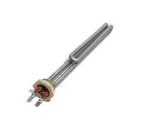 KEUQIXMR Élément de chauffe-eau solaire à fil de cuivre BSP/DN25 de 1 pouce, Tube de chauffage électrique 110V/220V/380V avec trou de sonde 1KW/2KW/3KW/4KW(220V,4KW 260mm)
