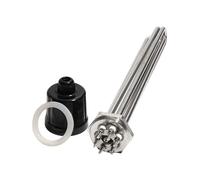 KEUQIXMR Thermoplongeur tubulaire 1 1/2 "BSP/DN40, tout 304SUS, avec vis de mise à la terre, élément chauffant 220V/380V for eau/huile(220V,9KW 290mm)