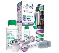 Keurig Kit nettoyant et détartrant compatible avec la solution de détartrage 2 utilisations, 3 dosettes de nettoyage et 2 filtres de rechange. Kit d'entretien de 3 mois. Pour Keurig 1.0 et 2.0
