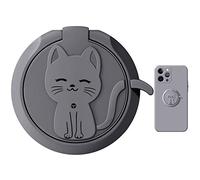 Keuyeo Anneau De Doigt Rotatif À 360 Degrés en Métal, Chat Mignon, Support De Téléphone, Anneaux De Support De Téléphone, Prise De Poignée De Cellule Mignonne pour Support Magnétique De Téléphone